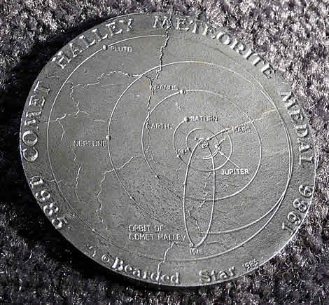One of 600 commemorative medallions minted by Bob Haag et al out of Canyon Diablo nickel-iron material