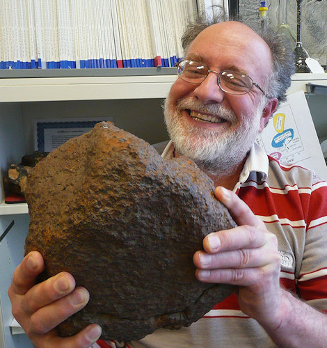 Dr. Randy Korotev's initial reaction to his home state's newest meteorite