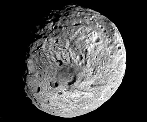 View of the south pole of Vesta