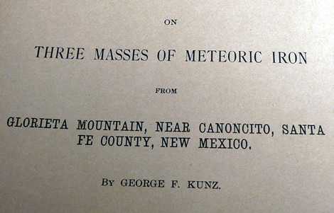 Glorieta Mountain monograph