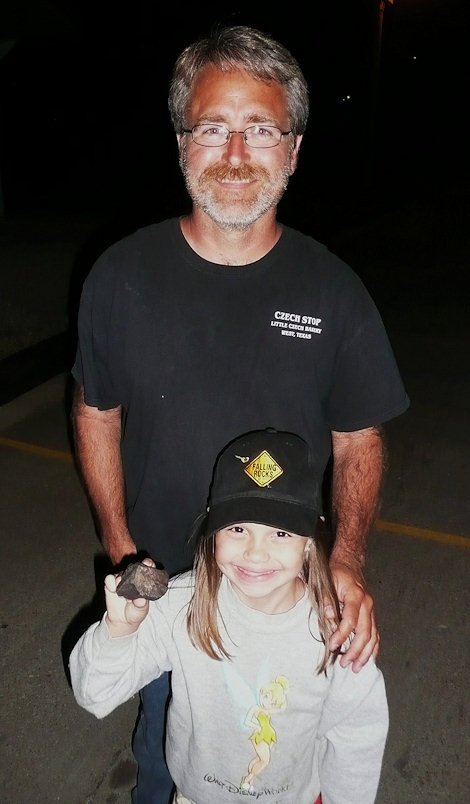 Karl with Maddie and his find in Wisconsin