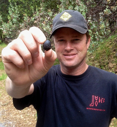 Robert Ward with his historic find