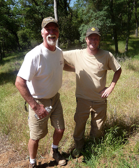 Robert with our new friend Mitch Carey