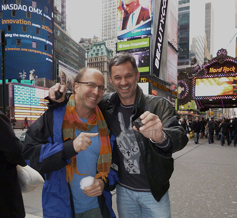 With my close friend Darryl Pitt, curator of the Macovich Collection of Meteorites, in New York City