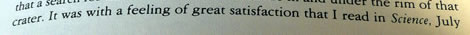 In Dr. Nininger's Find A Falling Star (p. 189), he writes, 