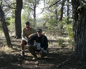 The author with Robert Ward on a hunt in the southwestern United States