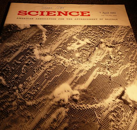 Front cover of Nininger's 4.7.1961 SCIENCE magazine